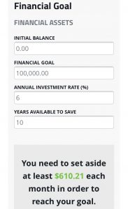 financial goal image
